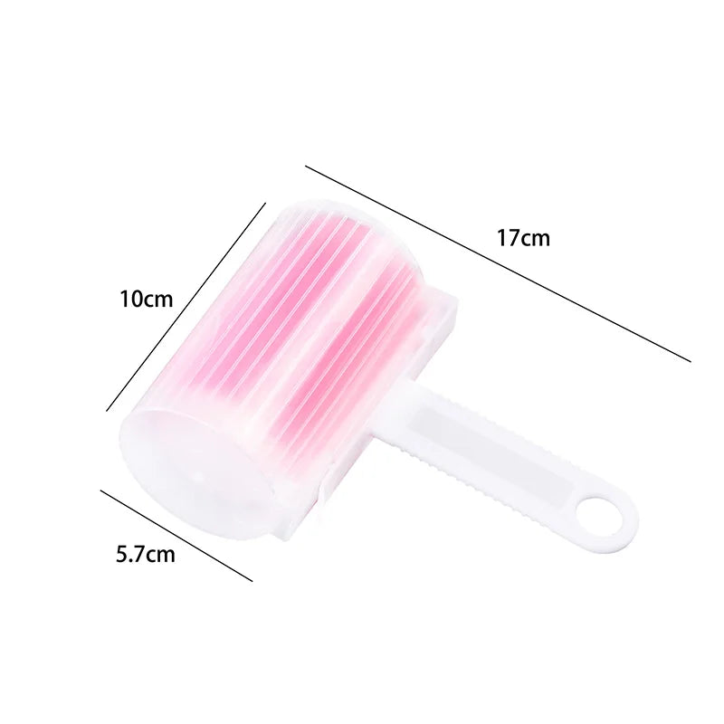 Washable Clothes Hair Sticky Roller Reusable Portable Home Clean Pet Hair Remover Sticky Roller Carpet Bed Sofa Dust Collector