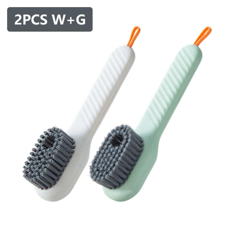 1/2Pcs Multifunctional Cleaning Brush Soft-Bristled Liquid Shoe Brush Clothes Brush Shoe Clothing Board Brush Shoe Cleaner