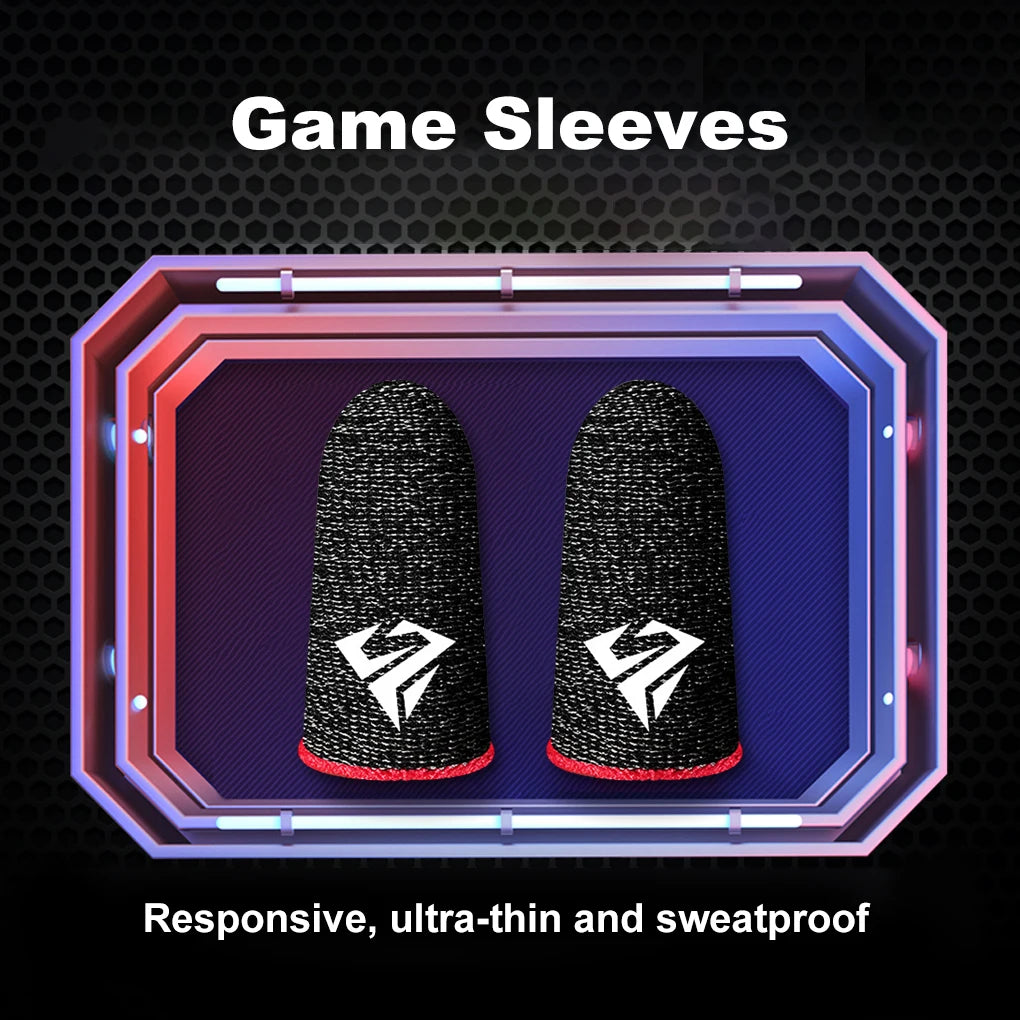 10Pcs Mobile Game Fingertip Gloves for PUBG Gamer Sweatproof Anti-Slip Touch Screen Finger Sleeve Breathable Gaming Finger Cover